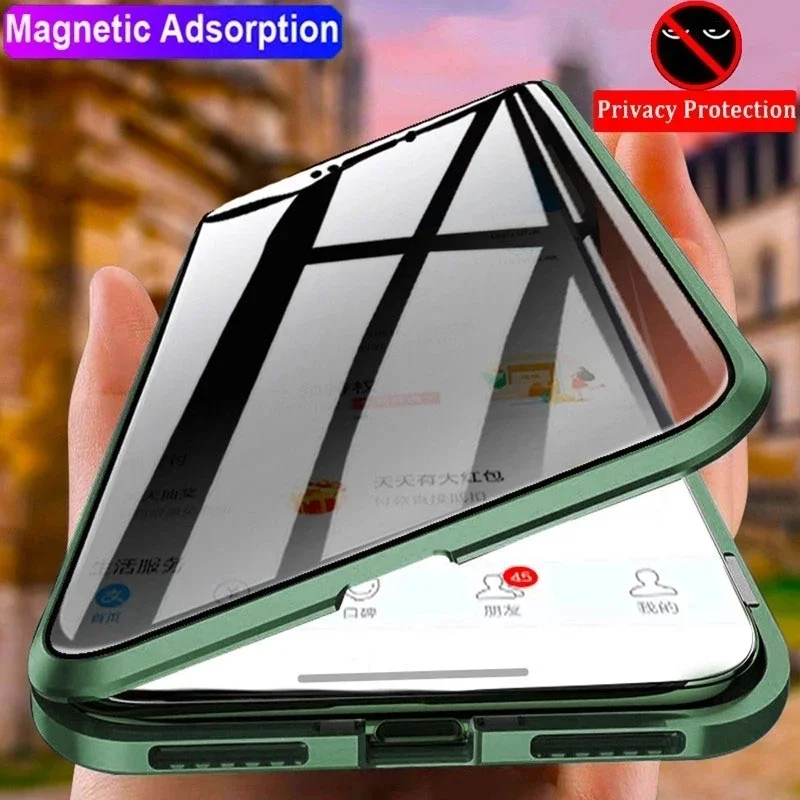 Full Lens Protection Phone Cas - огляд і ціна Anti Spy Privacy Glass Case
