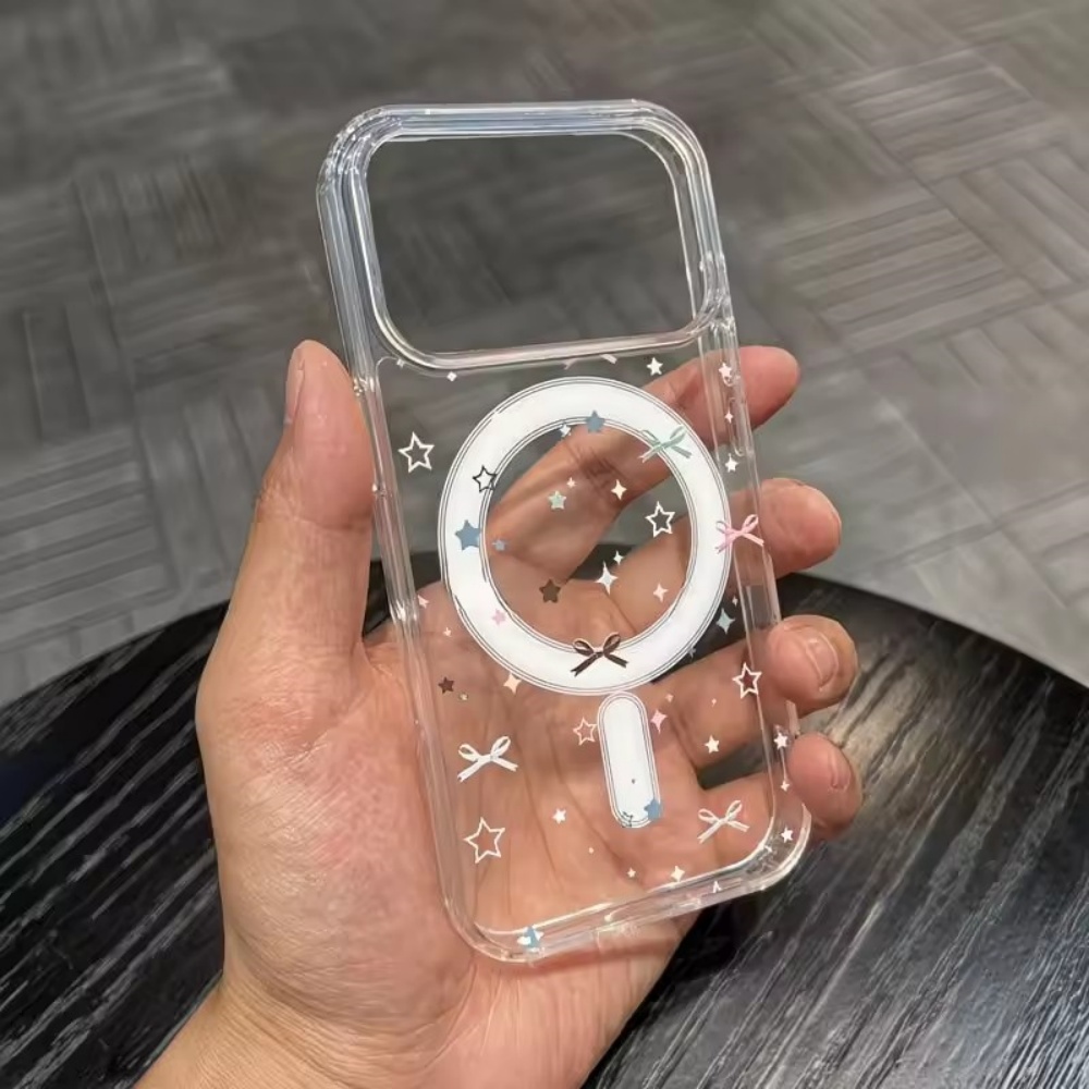 Star Bow Print Clear Phone Cas - огляд і ціна Clear Shockproof Bumper Case