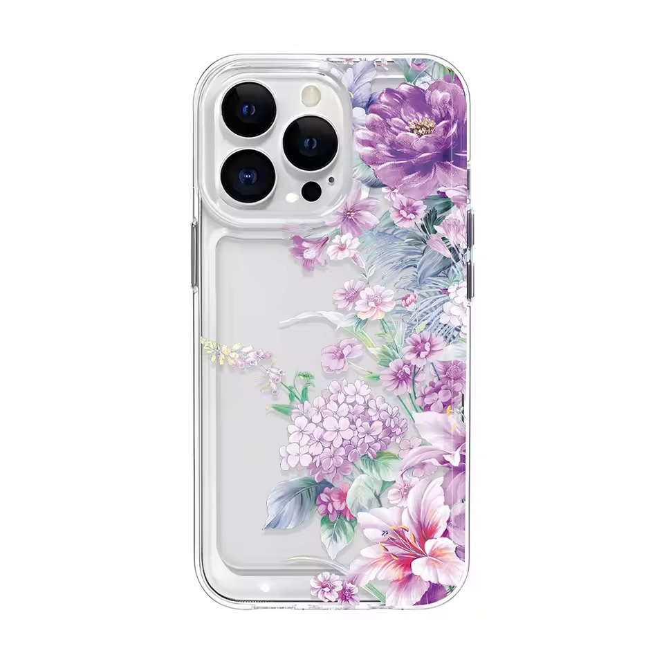 Girls Flower Clear Phone Case  - огляд і ціна Clear Shockproof Bumper Case