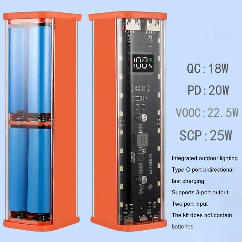 USB Type C Port Design 8X18650 - огляд і ціна Power Banks