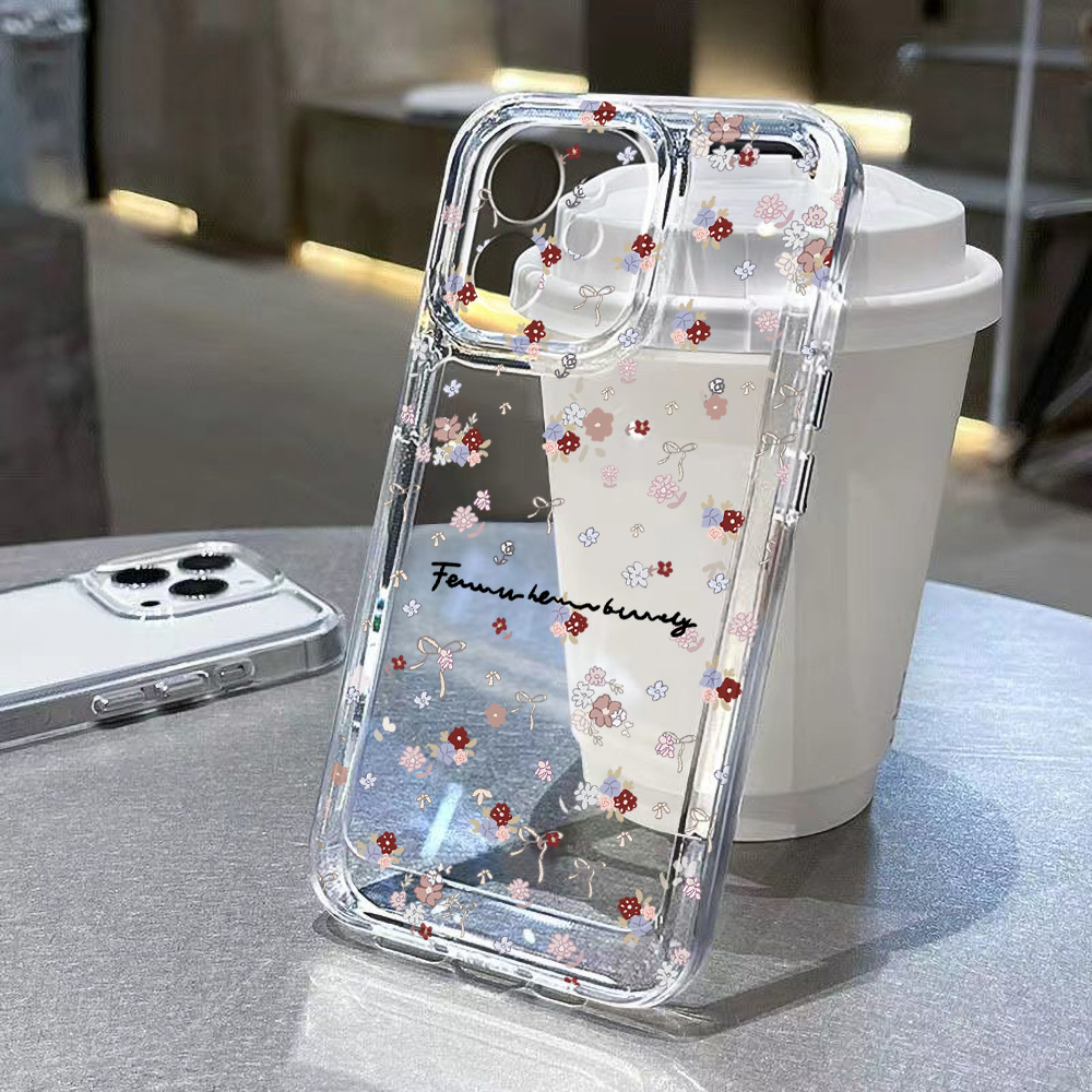 Mini Flower Phone Case For iPh - огляд і ціна Clear Shockproof Bumper Case