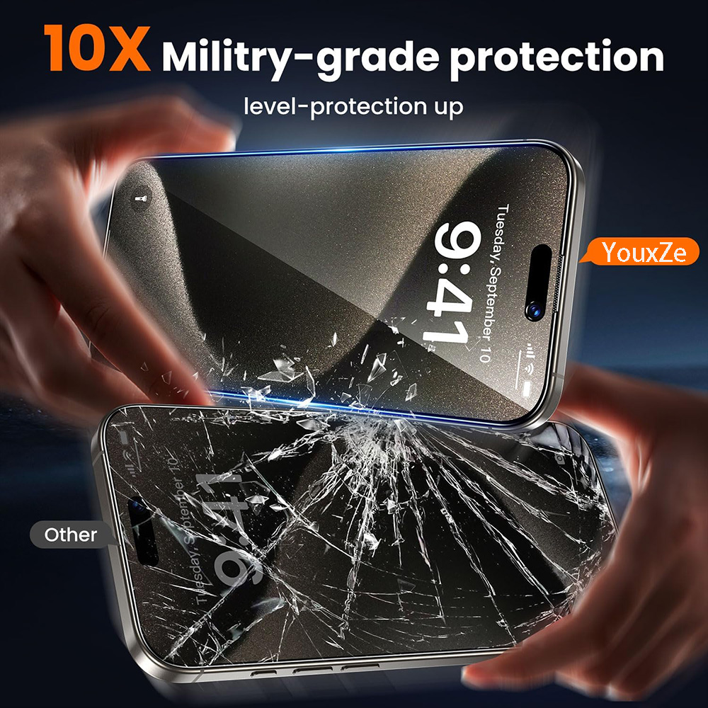 4Pcs Anti Spy Tempered Glass F - огляд і ціна Anti Spy Privacy Glass Case